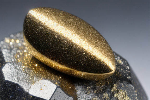Close-up of a Pyrite specimen